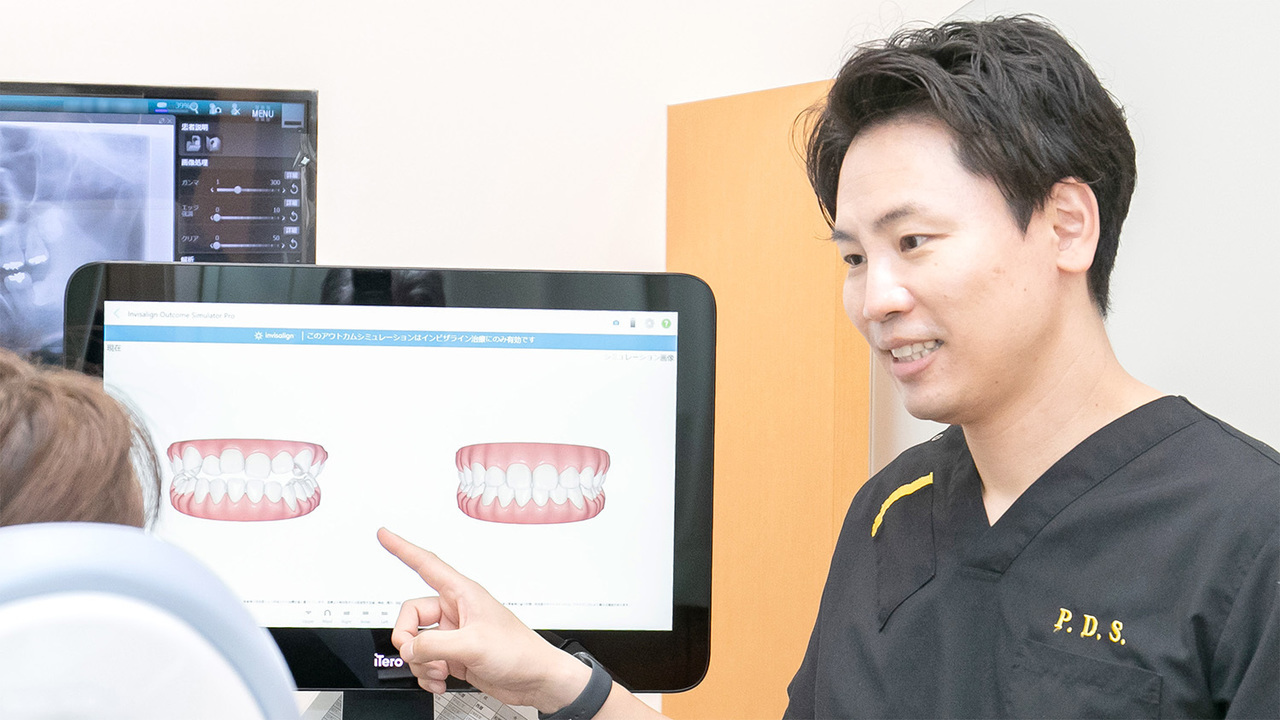 治療計画の説明風景